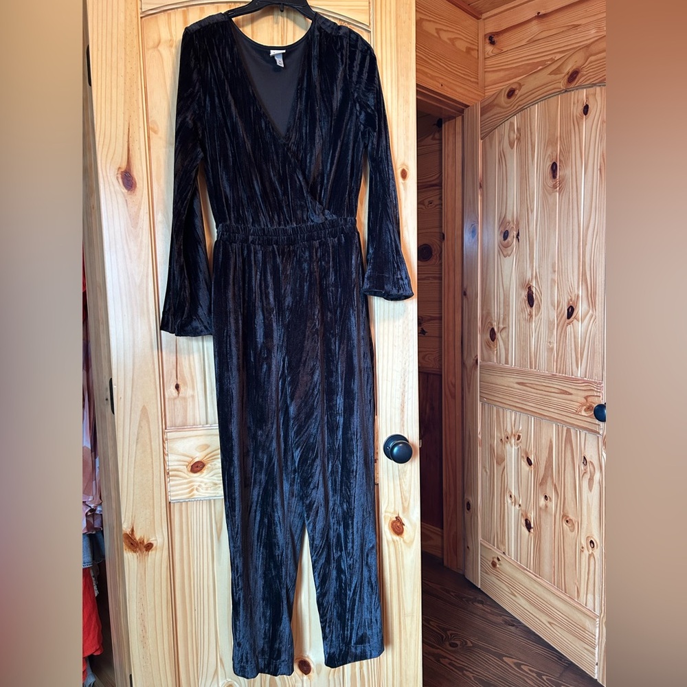 A New Day Black Velvet Top